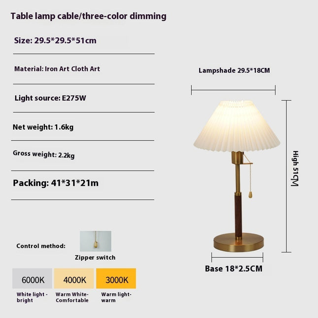 Vintage Pleated Floor Lamp
