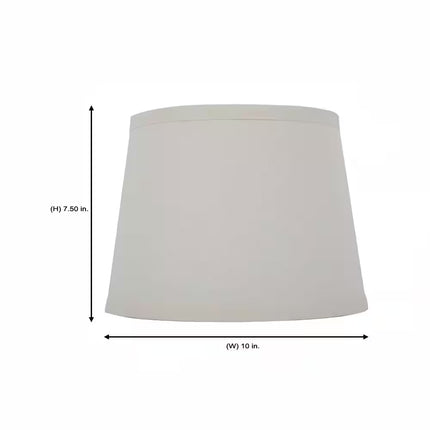 Mix and Match 10 In. Dia X 7.50 In. H Cream Linen round Accent Lamp Shade