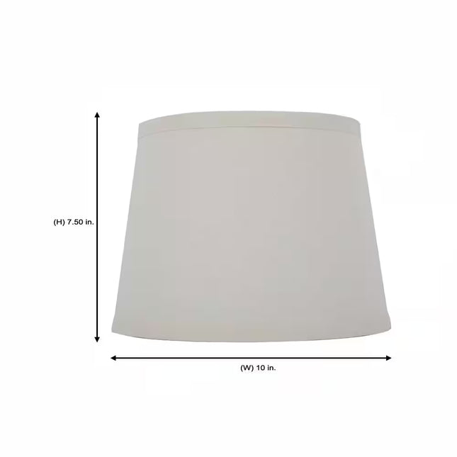 Mix and Match 10 In. Dia X 7.50 In. H Cream Linen round Accent Lamp Shade