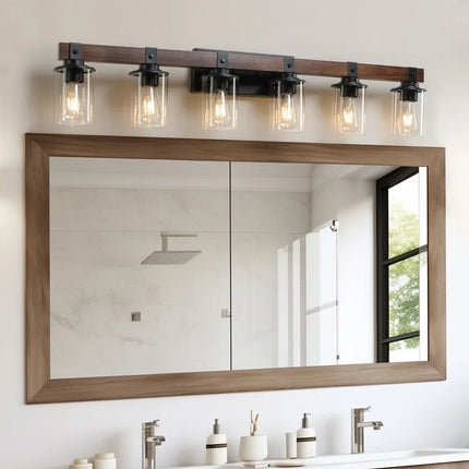 Lightess 6Light Bathroom Vanity Light Wall Lights for Mirror Wall Sconces Lighting for Hallway  Bulbs Not Included kitchen light