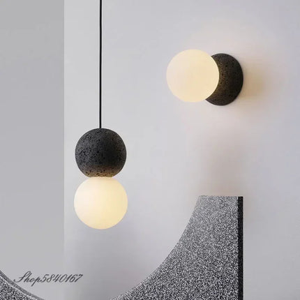 Nordic Cement Pendant Light Ins Creative Pendant Lamp for Living Room Hanging Lamps Dining Room Lights Clothing Shop Suspension