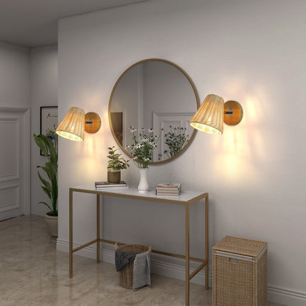 Rattan Wall Sconce