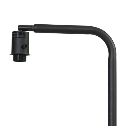 54-Inch Mid-Century Style Floor Lamp, with Faux Wood Finished Table