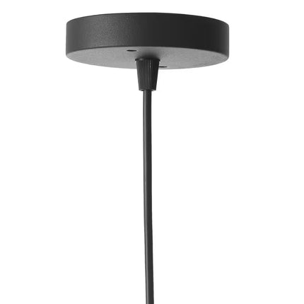 Ashville 1-Light Brown Rattan LED Outdoor Solar Pendant Light with Remote Solar Panel