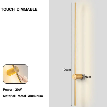 360° Rotatable Touch Dimmable LED Wall Lamps for Corridor Stairs Brightness Adjustable Touch Switch LED Wall Lights Wall Sconce