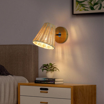 Rattan Wall Sconce