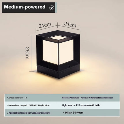 Pillar Waterproof Garden Lamp