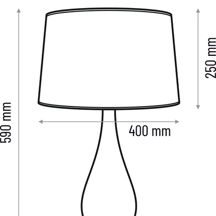 Table lamp Vase - grey