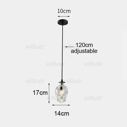 Creative Clear Glass Skull Pendant Lamp Retro Suspension Light Wall Sconce Hotel Cafe Bar Loft Hanging Ceiling Chandelier