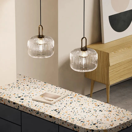 Glass Pendant Light Japanese Pendant Lamp Design Deco Nordic Led Hanging Light Fixtures Bedroom Modern Luminaire Suspension Lamp
