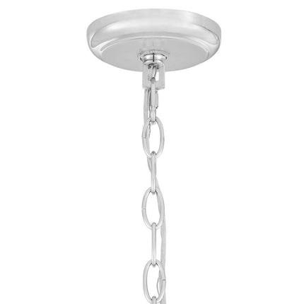 North Falls 5-Light Chrome Tiered Pendant Light with Crystal Shade