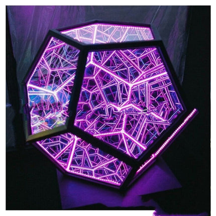 Night Light Creative And Cool Infinite Dodecahedron Color Table Lamp