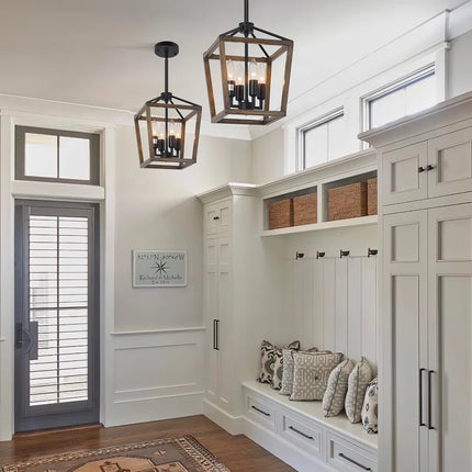 Jaisyn 4-Light Lantern Pendant Light Fixtures