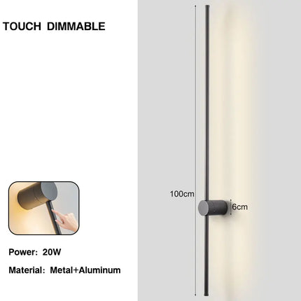 360° Rotatable Touch Dimmable LED Wall Lamps for Corridor Stairs Brightness Adjustable Touch Switch LED Wall Lights Wall Sconce