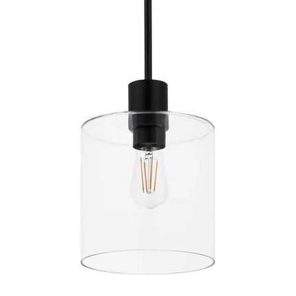 Sutton Place 1-Light Matte Black Pendant