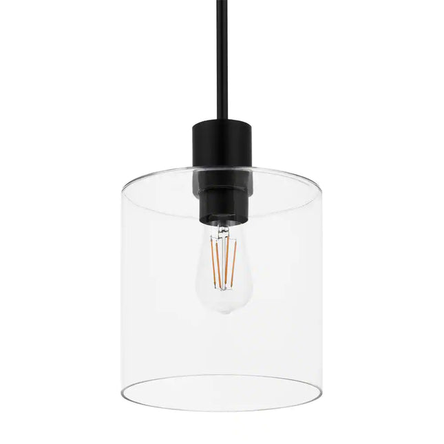 Sutton Place 1-Light Matte Black Pendant