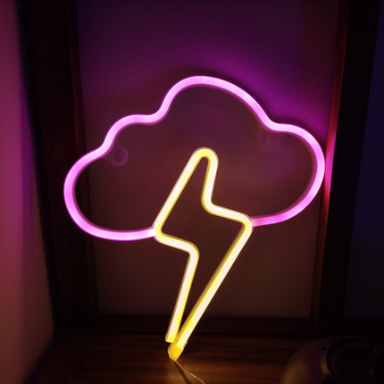 Lightning Neon Clouds