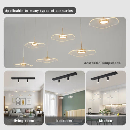 Ploch 8 - Light Black LED Kitchen Island Pendant
