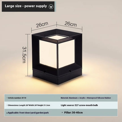 Pillar Waterproof Garden Lamp