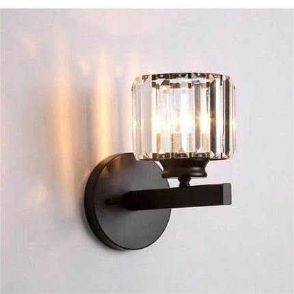 1PCS Crystal Wall Sconces, Wall Light Fixtures Indoor Bathroom Light Fixtures, Bedroom Living Room Kitchen Modern Sconce Lightin