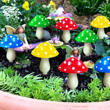 Solar Mushroom Light Garden Outdoor Decor 8 Heads Waterproof Mushroom Lamp Pathway Landscape Yard Easter Halloween Xmas Sunlight