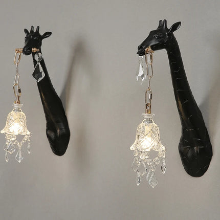 Giraffe Wall Lamp G9 Bulb Resin animal lamp crystal sconces wall light For Bedside Lighting Living Room hallway wall lights