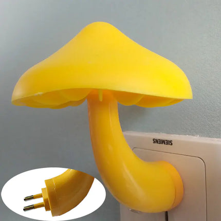 Light-Controlled Colorful Mushroom Night Light Lamp